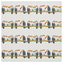 Tropischer Toco Toucan Talk Fabrik Stoff