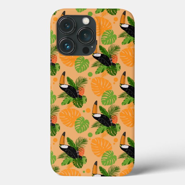 Tropischer Toucan Bird Nahtloses Muster Case-Mate iPhone Hülle (Rückseite)