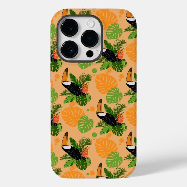 Tropischer Toucan Bird Nahtloses Muster Case-Mate iPhone Hülle (Rückseite)