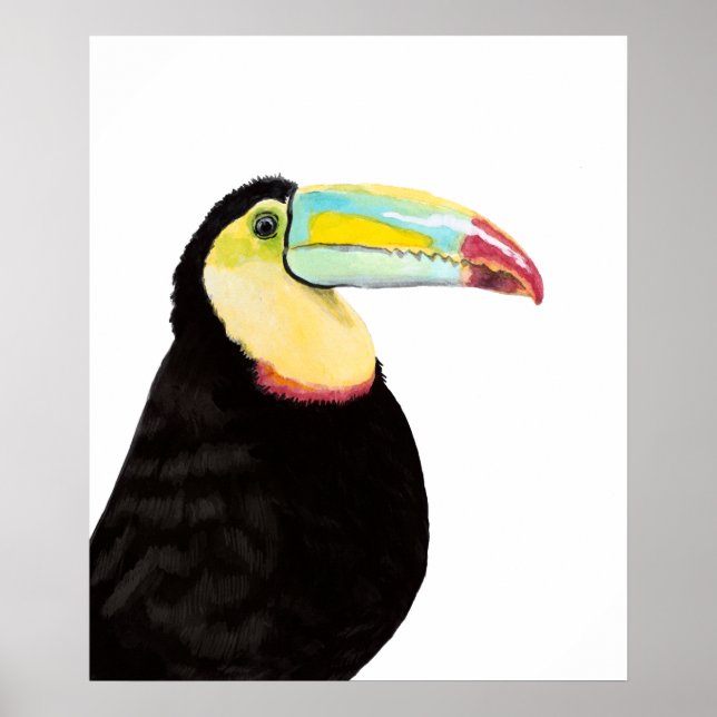 Tropischer Toucan Bird Poster (Vorne)