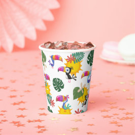 Tropischer Toucan Cluster Paper Cup Pappbecher