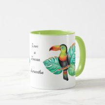 Tropischer Toucan Exotic Parrot Personalisiert