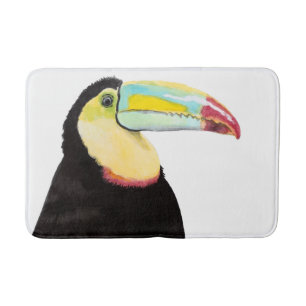 Tropischer Toucan Vogel Badematte