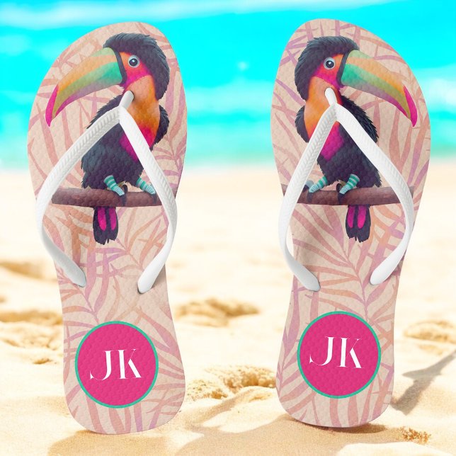 Tropischer Toukan Flip Flops (Von Creator hochgeladen)