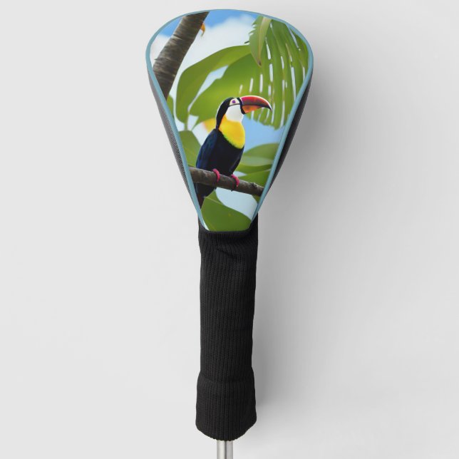 Tropischer Toukan in einem Baum Golf Headcover (Vorderseite)