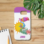 Tropischer Toukan Personalisiert<br><div class="desc">Hier ist ein lustiges Handy Gehäuse für Ihr Samsung Galaxy S7 Handy mit einem lächelnden und farbenfrohen Toucan. Personalisieren Sie es,  bevor Sie es in Ihren Warenkorb legen.</div>