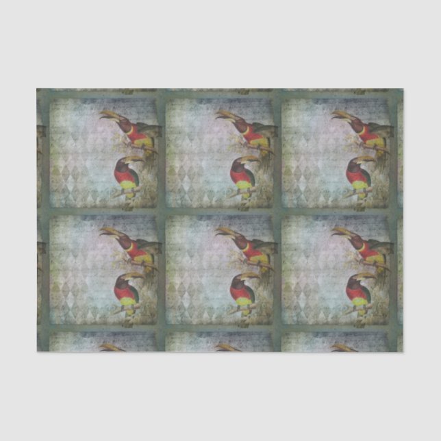 Tropischer Toukan Seidenpapier (Vorderseite)