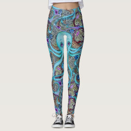 Tropischer Unterwassertopf Leggings