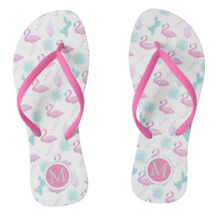 Tropischer Urlaub ⎥ Monogramm Flip Flops