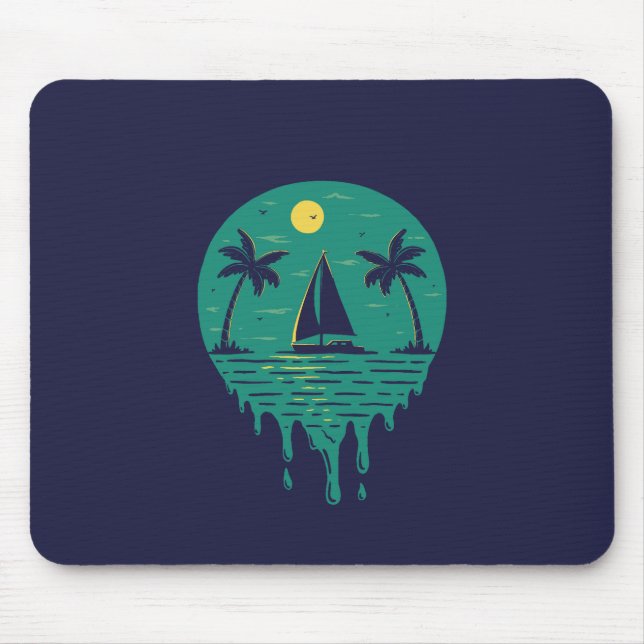 Tropischer Urlaub Mousepad (Vorne)