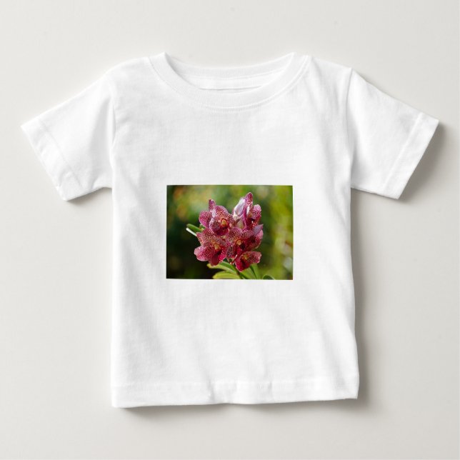 Tropischer Vanda-Orchid-Cluster Baby T-shirt (Vorderseite)