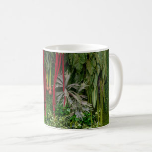 Tropischer vertikaler Garten Moos- und Blätter-Mus Kaffeetasse