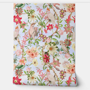 Tropischer Vintager Park Garden Chinoiserie Tapete