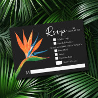 Tropischer Vogel des Paradieses Botanische Hochzei