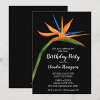 Tropischer Vogel des Paradieses Einladungen zum Ge