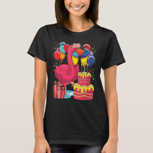 Tropischer Vogel Kindergeburtstag Pink Flap T-Shirt