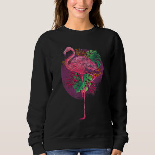 Tropischer Vogel Tier Wildtiere Exotic Pink Fl Sweatshirt