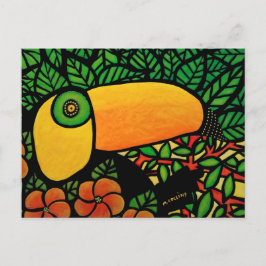 Tropischer Vogel Toucan Postkarte