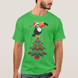 Tropischer Vogel-Weihnachtsbaum-Tukanparadies T-Shirt