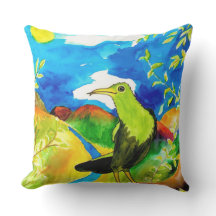 Tropischer Vogelkissen