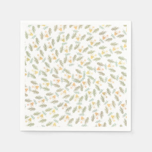 Tropischer Wald Botanische Babyparty Serviette