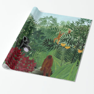 Tropischer Wald mit Affen Rousseau Kunst und Kultu Geschenkpapier