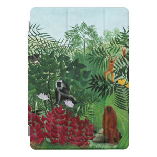 Tropischer Wald mit Affen von Henri Rousseau iPad Pro Cover
