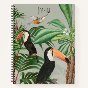 Tropischer Wald & Toucan Birds Notizbuch