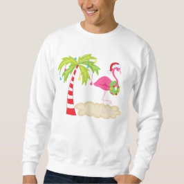 Tropischer Weihnachtsbaum Flamingo T - Shirt