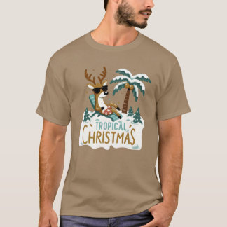 Tropischer Weihnachtsjunge T-Shirt