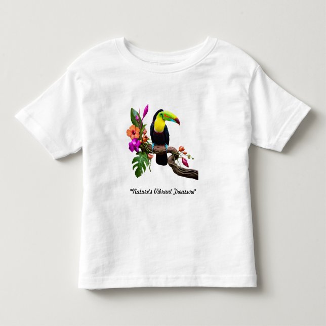 "Tropischer Whimsy" Kleinkind T-shirt (Vorderseite)