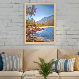 Tropischer Yelapa-Strand Mexiko 761 Kunstprint Poster