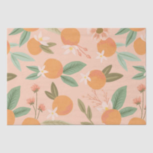 Tropischer Zitrusfrüchtepink Seidenpapier