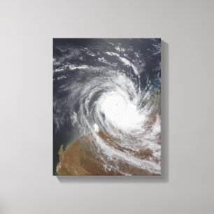 Tropischer Zyklon Billy über Australien 2 Leinwanddruck