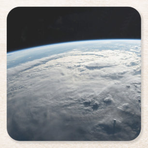 Tropischer Zyklon Idai über der afrikanischen Küst Rechteckiger Pappuntersetzer