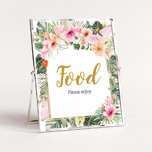 Tropisches Aloha-Futter Poster