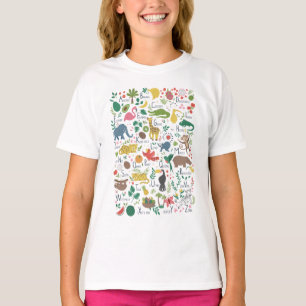 Tropisches Alphabet für Kinder T-Shirt