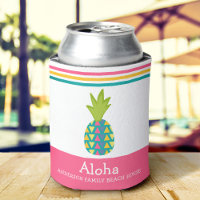 Tropisches Ananas Aloha Beach House Luau Pink