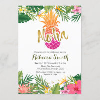 Tropisches Ananas-Aloha-Brautparty