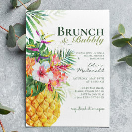 Tropisches Ananas-Ananas-Brunch & Bubbly Einladung