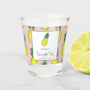 Tropisches Ananas Bachelorette Wochenende Party Schnapsglas