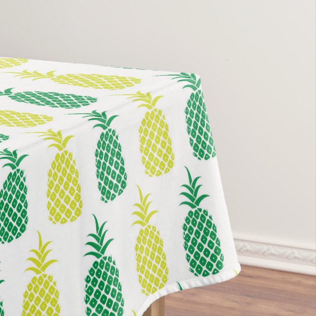 Tropisches Ananas Gelbgrünes Hawaiienobst Tischdecke (Beispiel)