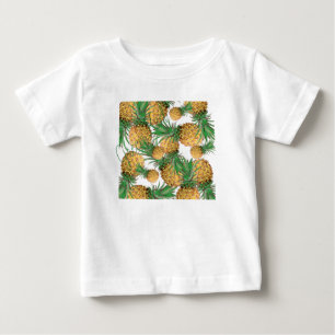 Tropisches Ananas-Muster Baby T-shirt