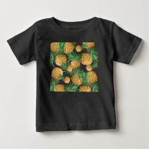 Tropisches Ananas-Muster Baby T-shirt