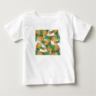 Tropisches Ananas-Muster Baby T-shirt