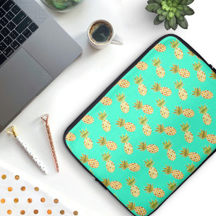 Tropisches Ananas-Muster Laptopschutzhülle