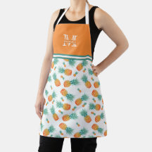 Tropisches Ananas-Muster| Mit Monogramm