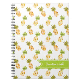 Tropisches Ananas-Muster Notizblock
