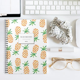 Tropisches Ananas-Muster Notizblock