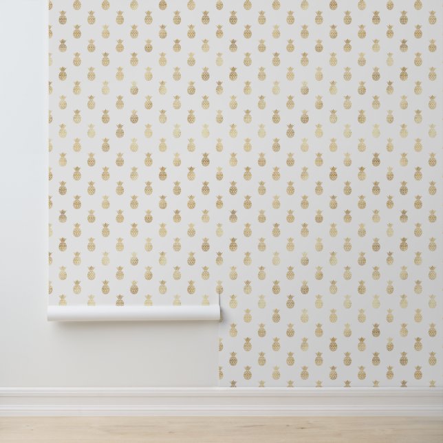 Tropisches Ananas-Muster Tapete (Anwendung)